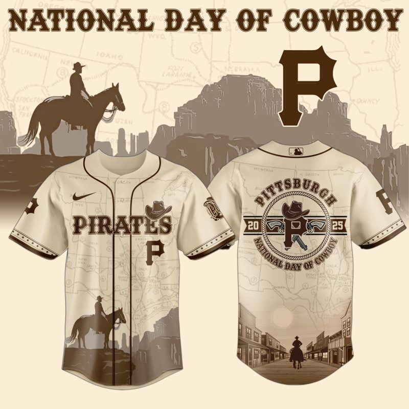 Pittsburgh Pirates MLB x National Day Of Cowboy Personalized Baseball Jersey For Fans