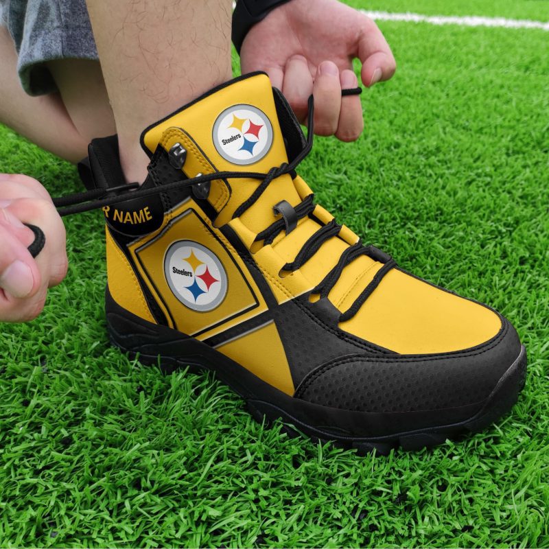 Pittsburgh Steelers Personalized Hiking Shoes Waterproof Trekking Sneakers AHK1064