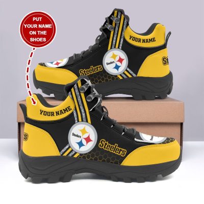 Pittsburgh Steelers Personalized Hiking Shoes Waterproof Trekking Sneakers AHK1065
