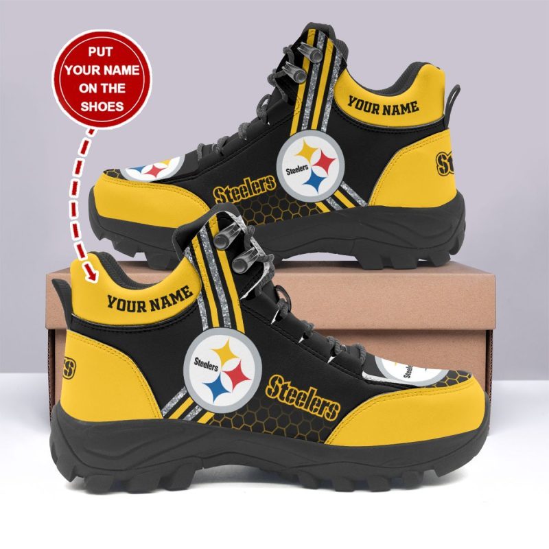 Pittsburgh Steelers Personalized Hiking Shoes Waterproof Trekking Sneakers AHK1065