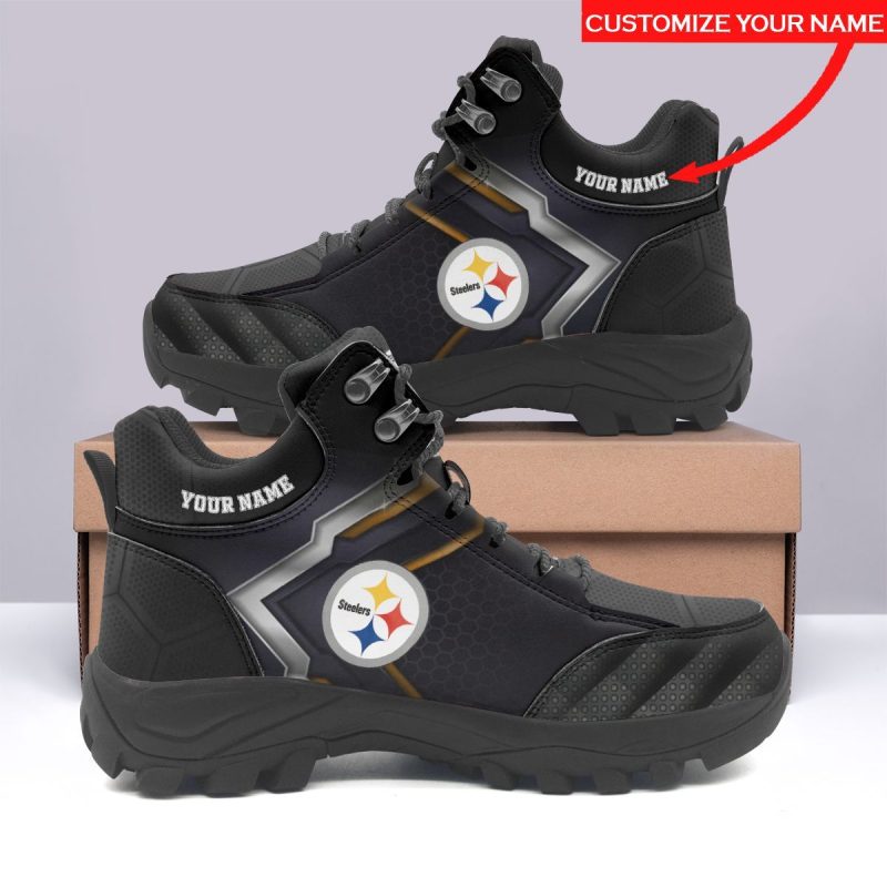 Pittsburgh Steelers Personalized Hiking Shoes Waterproof Trekking Sneakers AHK1066