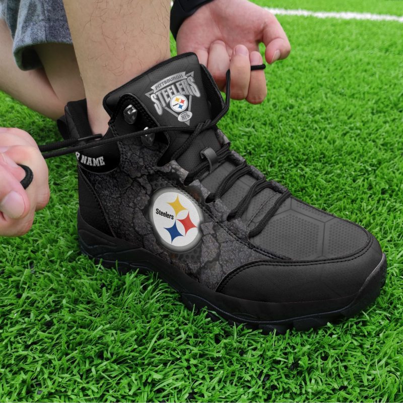 Pittsburgh Steelers Personalized Hiking Shoes Waterproof Trekking Sneakers AHK1068