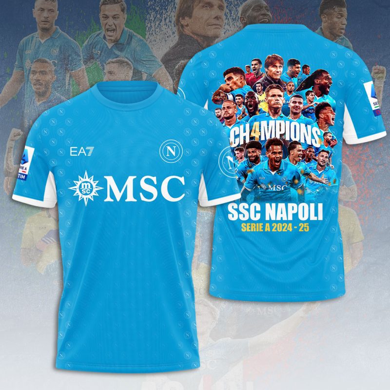 S.S.C. Napoli Performance Champion 2025 Unisex Performance T-Shirt GNS1012