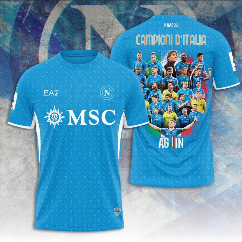 S.S.C. Napoli Performance Champion 2025 Unisex Performance T-Shirt GNS1178