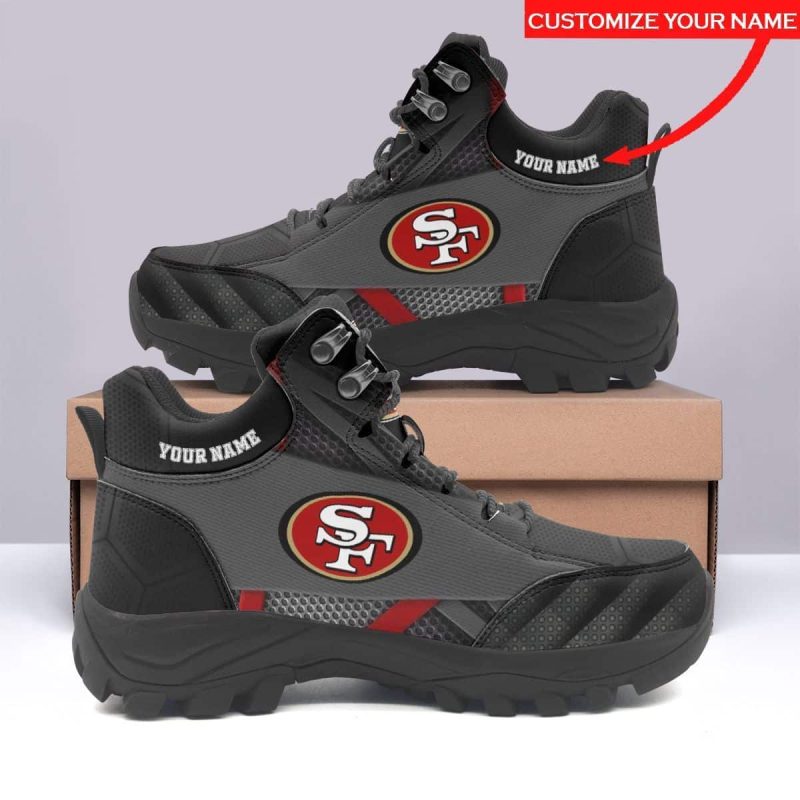 San Francisco 49ers Personalized Hiking Shoes Waterproof Trekking Sneakers AHK1013