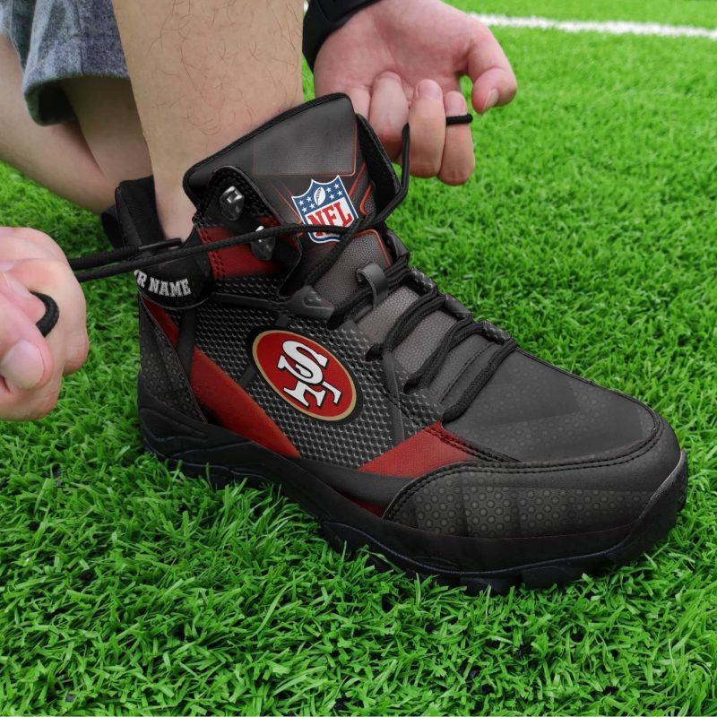 San Francisco 49ers Personalized Hiking Shoes Waterproof Trekking Sneakers AHK1021