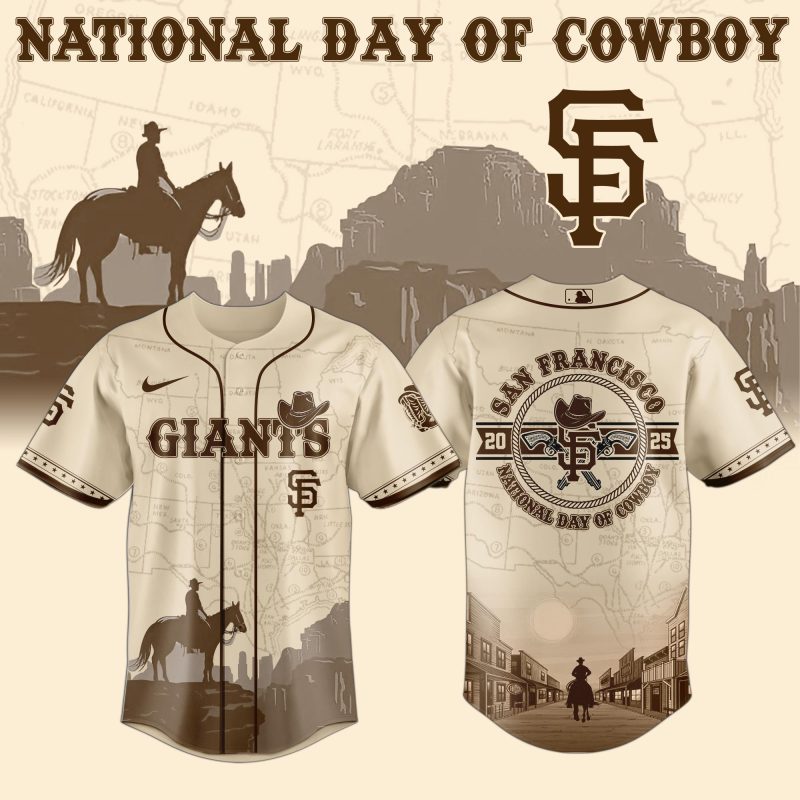 San Francisco Giants MLB x National Day Of Cowboy Personalized Baseball Jersey For Fans