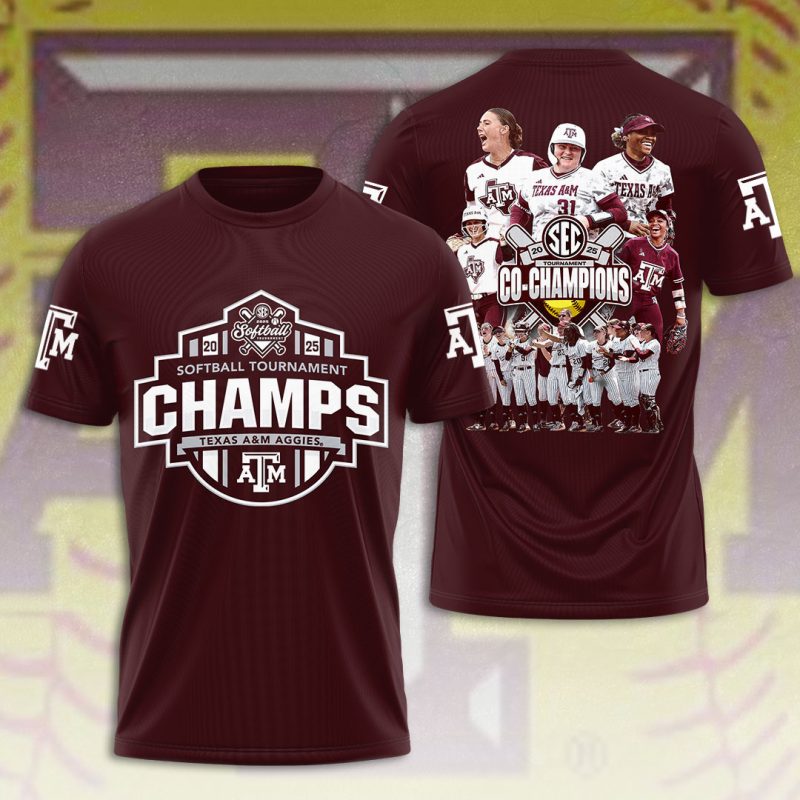 Texas A&M Aggies Women's Softball Performance Champion 2025 Unisex Performance T-Shirt GNS1527