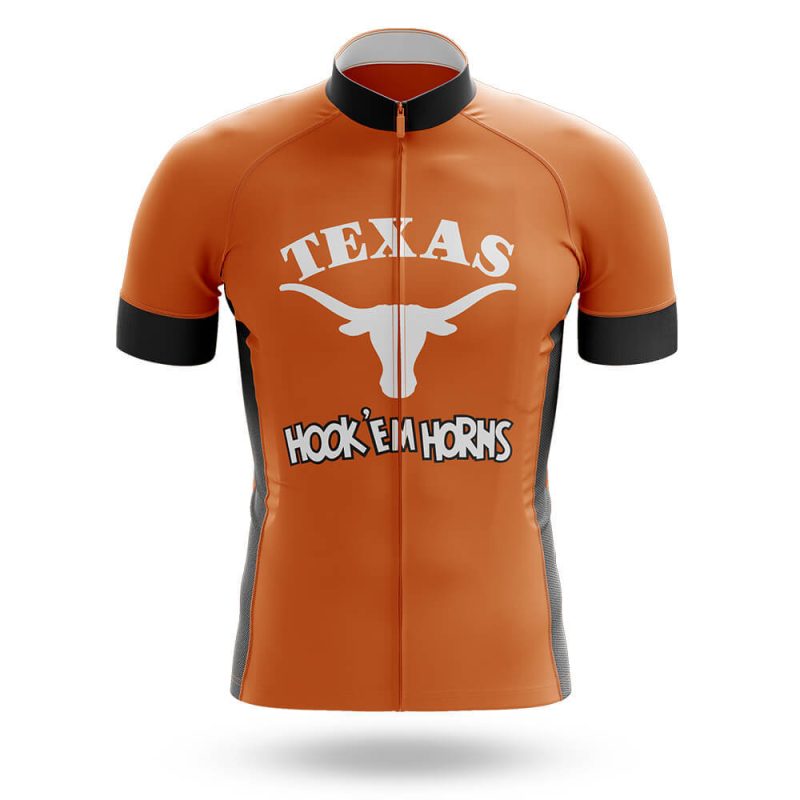 Texas Hook'em Horns - Cycling Jersey For Men/Women