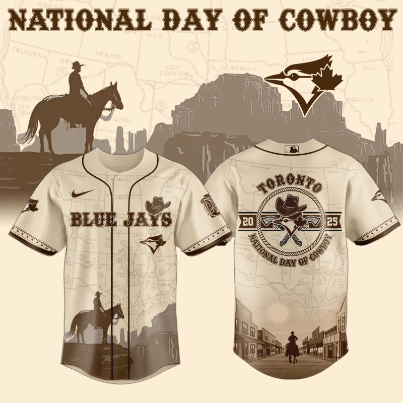 Toronto Blue Jays MLB x National Day Of Cowboy Personalized Baseball Jersey For Fans