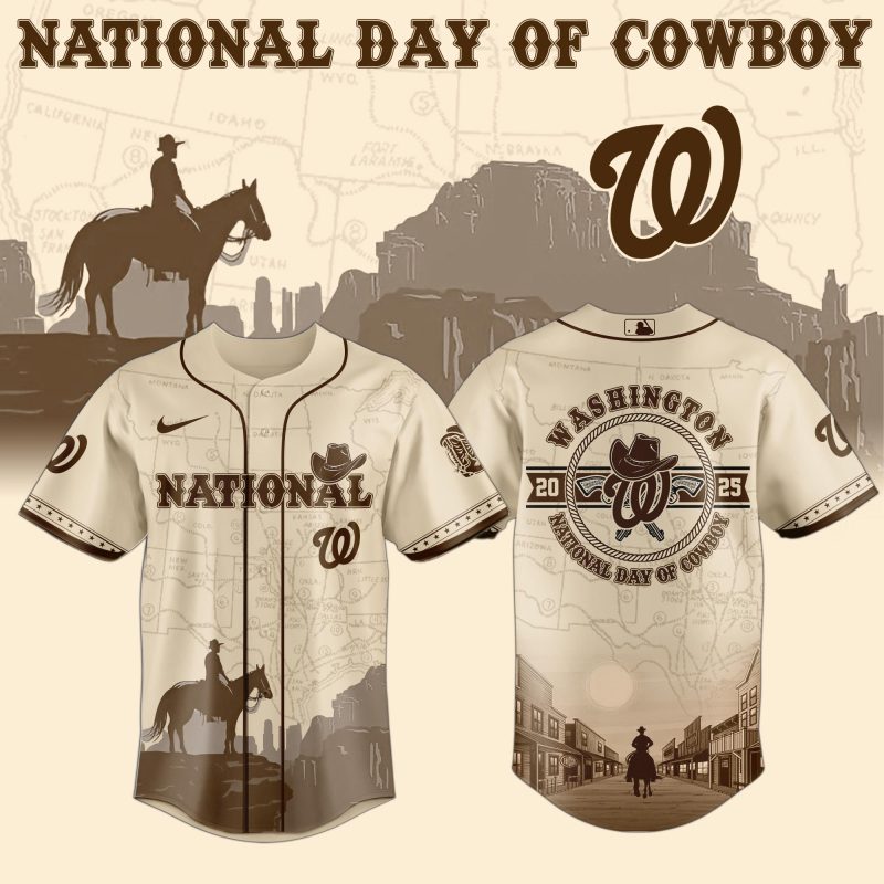 Washington Nationals MLB x National Day Of Cowboy Personalized Baseball Jersey For Fans