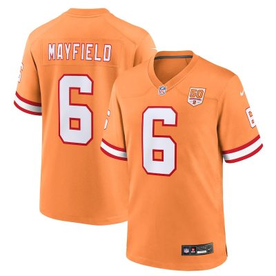 Baker Mayfield  Tampa Bay Buccaneers 50th Season Game Jersey - Creamsicle