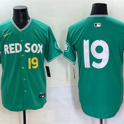 Boston Red Sox #19 Roman Anthony Green 2025 City Connect Limited Stitched Baseball Jersey