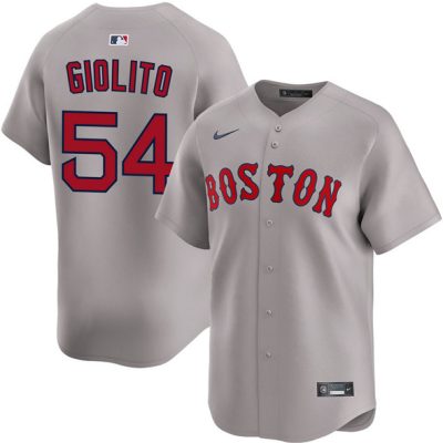 Boston Red Sox #54 Lucas Giolito Gray 2024 Away Limited Stitched Baseball Jersey