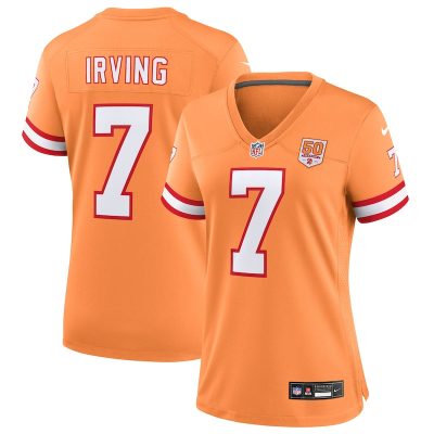 Bucky Irving  Tampa Bay Buccaneers Women's 50th Season Game Jersey - Creamsicle