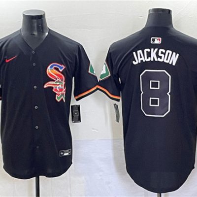 Chicago White Sox #8 Bo Jackson Black Mexico Limited Stitched Baseball Jersey