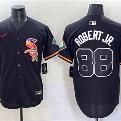 Chicago White Sox #88 Luis Robert Jr. Black Mexico Limited Stitched Baseball Jersey
