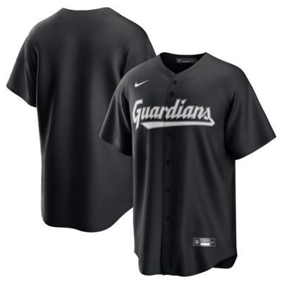 Cleveland Guardians Blank Black Lights Out Limited Stitched Baseball Jersey