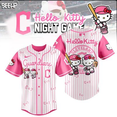 Cleveland Guardians x Hello Kitty Night Game 2025 Limited Edition Baseball Jersey