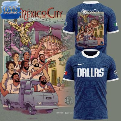 Dallas Mavericks Mexico City Game 2025 Limited Edition Unisex Performance T-Shirt