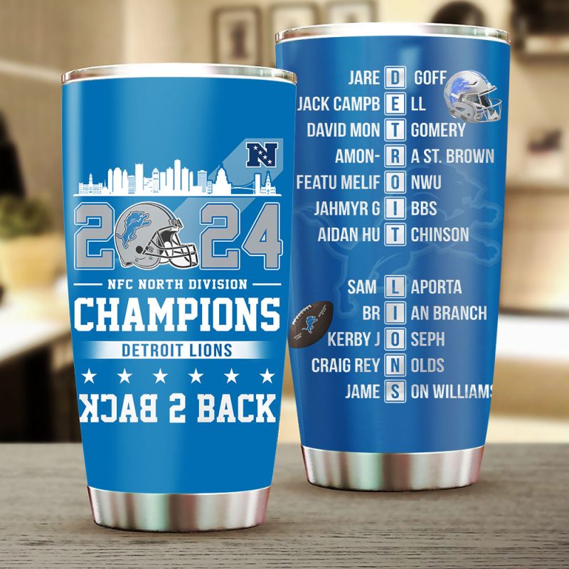 Detroit Lions Stainless Steel Tumblers 20oz/30oz TBC1375