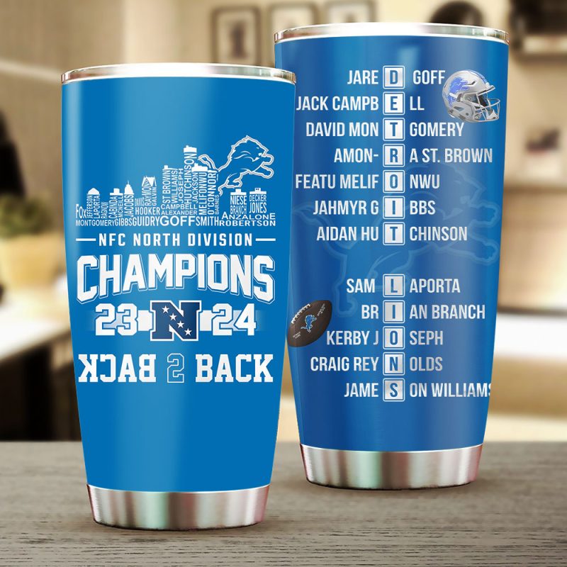 Detroit Lions Stainless Steel Tumblers 20oz/30oz TBC1376