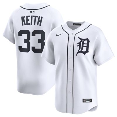 Detroit Tigers #33 Colt Keith White 2024 Home Limited Stitched Baseball Jersey
