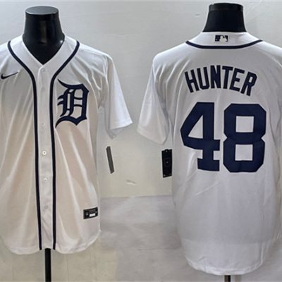 Detroit Tigers #48 Brant Hurter White Cool Base Stitched Baseball Jersey