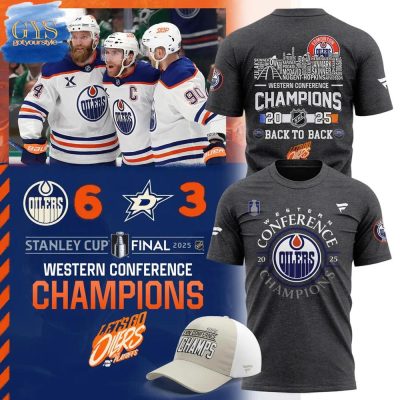 Edmonton Oilers 2025 Western Conference Champions Unisex Performance T-Shirt
