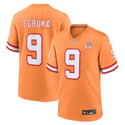 Emeka Egbuka  Tampa Bay Buccaneers 50th Season Game Jersey - Creamsicle
