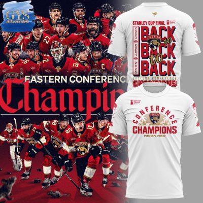 Florida Panthers Back-To-Back-To-Back Eastern Conference Champions Unisex Performance T-Shirt