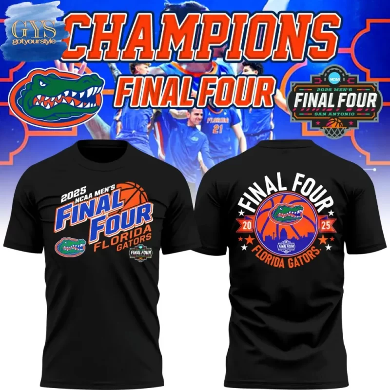 Gators Men's Basketball Champions NCAA Final Four 2025 Limited Edition Unisex Performance T-Shirt