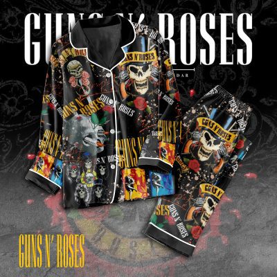 Guns N' Roses Button Down Pajamas Set PMG1063