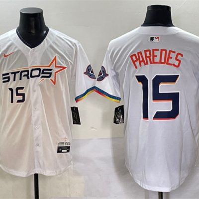 Houston Astros #15 Isaac Paredes White 2025 City Connect Limited Stitched Baseball Jersey