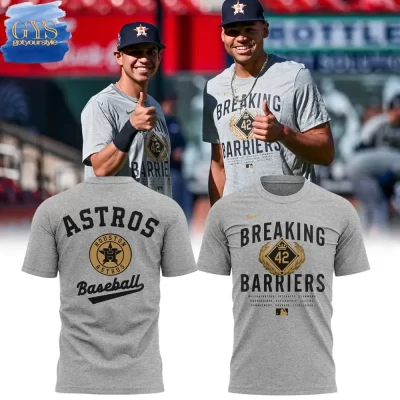 Houston Astros Jackie Robinson Breakin' Barriers Unisex Performance T-Shirt