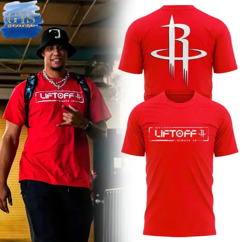 Houston Rockets LIFT OFF 2025 Playoffs Limited Edition Unisex Performance T-Shirt