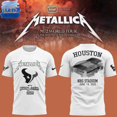 Houston Texans x Metallica Tour 2025 Limited Edition Unisex Performance T-Shirt
