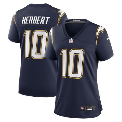 Justin Herbert Los Angeles Chargers Women's Alternate Super Chargers Game Jersey - Navy