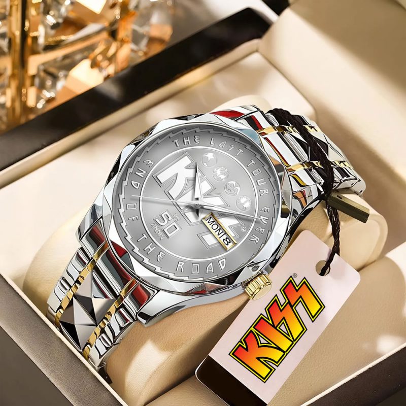 Kiss Band Alloy Luxury Quartz Watch ALQ1046