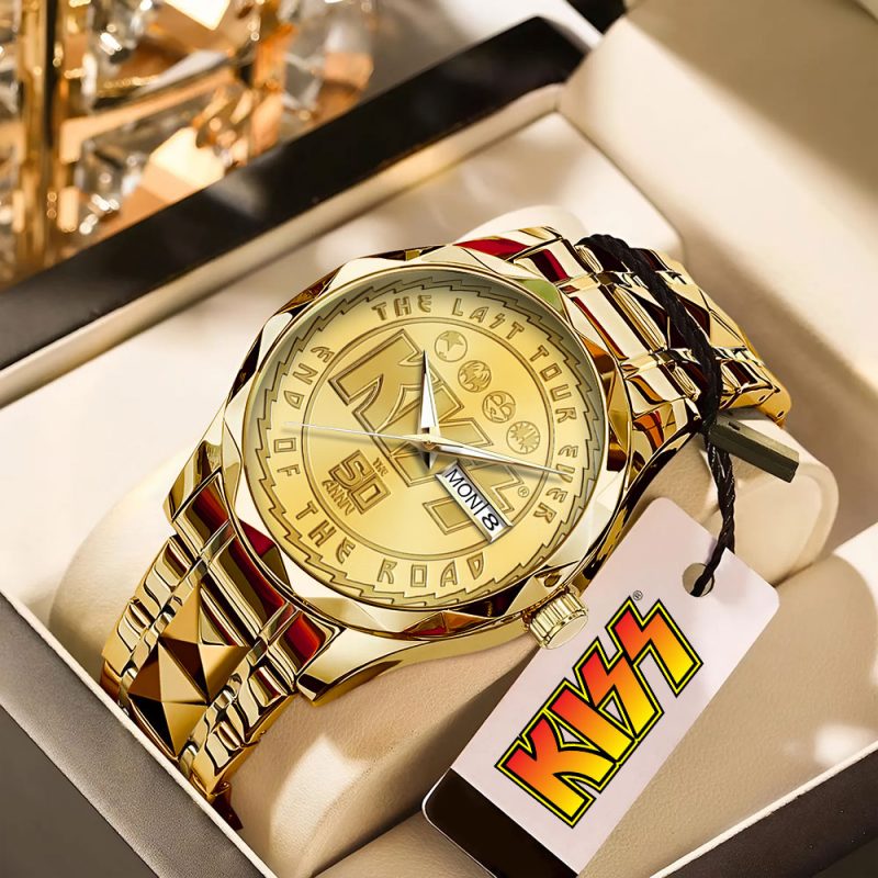 Kiss Band Alloy Luxury Quartz Watch ALQ1060