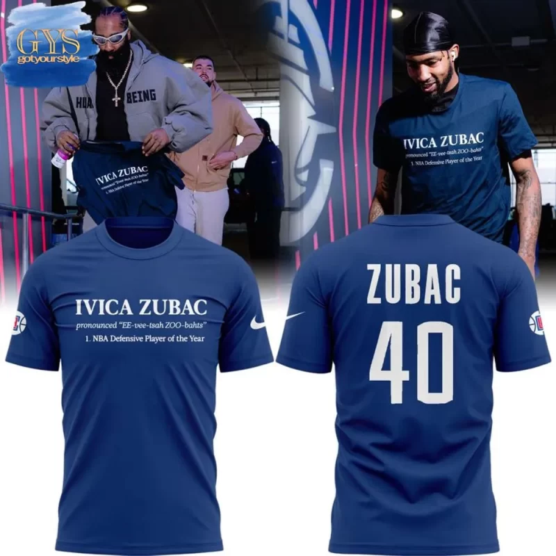 LA Clippers Ivica Zubac Limited Edition Unisex Performance T-Shirt