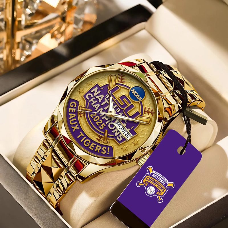 LSU Tigers Baseball Alloy Luxury Quartz Watch ALQ1006