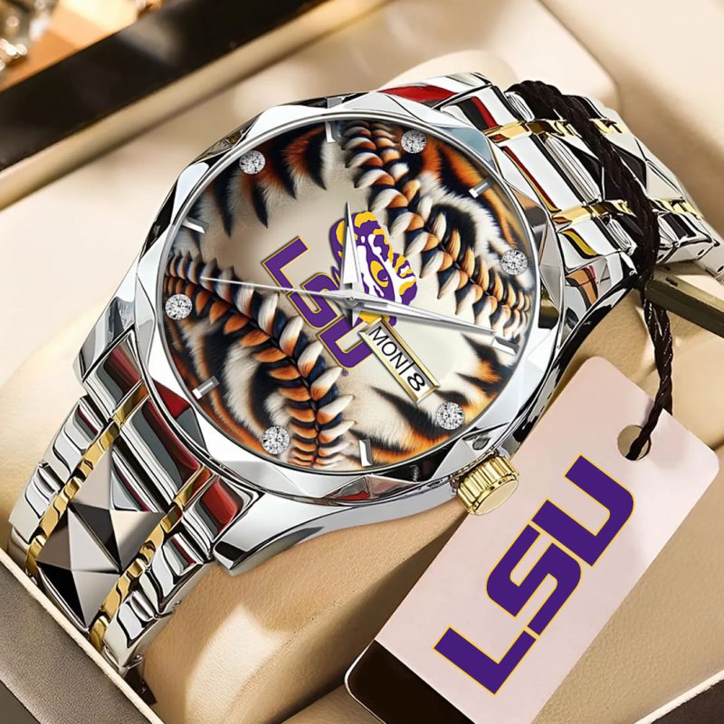 LSU Tigers Baseball Alloy Luxury Quartz Watch ALQ1025