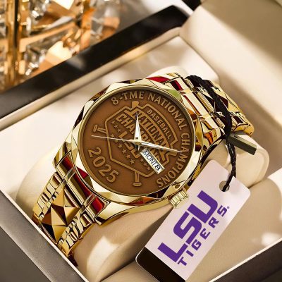 LSU Tigers Baseball Alloy Luxury Quartz Watch ALQ1026