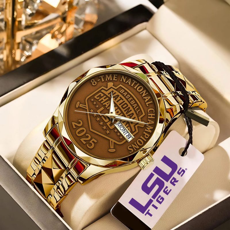LSU Tigers Baseball Alloy Luxury Quartz Watch ALQ1026