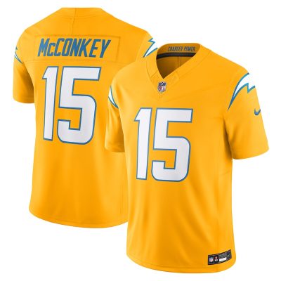 Ladd McConkey Los Angeles Chargers Alternate Charger Power Vapor F.U.S.E. Limited Jersey - Gold