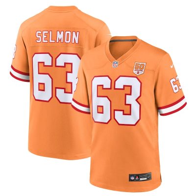 Lee Roy Selmon  Tampa Bay Buccaneers 50th Season Game Jersey - Creamsicle
