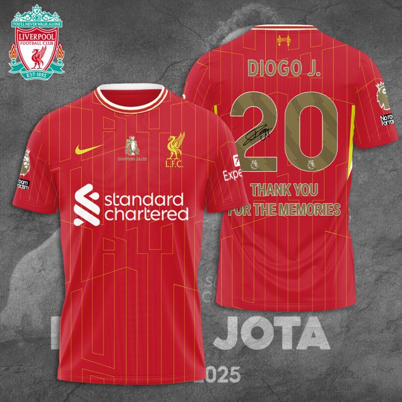 Liverpool FC x Diogo Jota  Rest in peace Unisex Performance T-Shirt