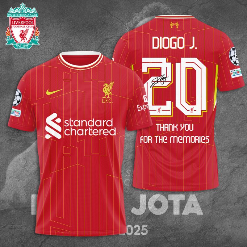 Liverpool FC x Diogo Jota  Rest in peace Unisex Performance T-Shirt