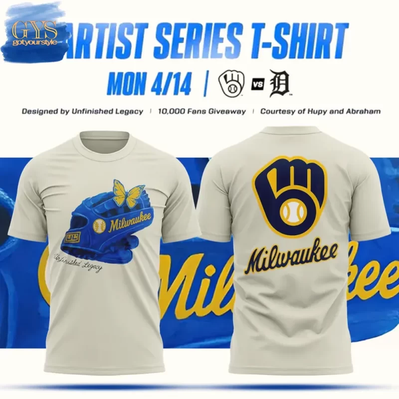 Milwaukee Brewers Artist Series Limited Edition Tee Shirt